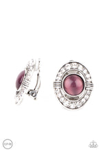 Load image into Gallery viewer, Paparazzi “GLOW of Force” Purple Clip-On Earrings
