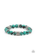 Load image into Gallery viewer, Paparazzi “ Garden Zen” Green Stretch Bracelet - Cindysblingboutique
