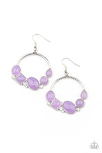 Load image into Gallery viewer, Paparazzi “Beautifully Bubblicious” Purple Dangle Earrings
