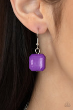 Load image into Gallery viewer, Paparazzi “Instant Mood Booster&quot; Purple Necklace Earring Set
