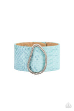 Load image into Gallery viewer, Paparazzi “HISS-tory In The Making” Blue Leather Bracelet
