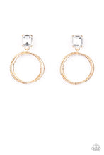 Load image into Gallery viewer, Paparazzi “Vintage Vault” &quot;Prismatic Perfection&quot; Gold Post Earrings
