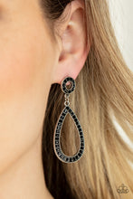 Load image into Gallery viewer, Paparazzi “Regal Revival” Black Post Earrings - Cindysblingboutique
