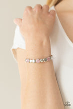 Load image into Gallery viewer, Paparazzi “Dimensional Dazzle” Pink Stretch Bracelet
