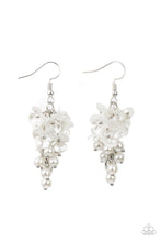 Load image into Gallery viewer, Paparazzi “Bountiful Bouquets” White Dangle Earrings
