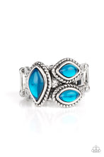 Load image into Gallery viewer, Paparazzi “The Charisma Collector” - Blue Stretch Ring
