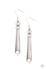 Load image into Gallery viewer, Paparazzi &quot;Sparkle Stream&quot; White Dangle Earrings
