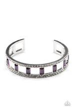 Load image into Gallery viewer, Paparazzi “Industrial Icing” Purple Cuff Bracelet
