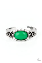 Load image into Gallery viewer, Paparazzi “Vintage Vault” “Springtime Trendsetter” Cuff Bracelet Green - Cindysblingboutiqe
