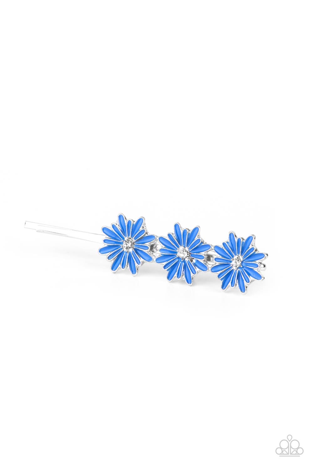 Paparazzi “Flower Patch Princess” Blue Hair Clip - Cindysblingboutique