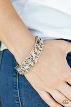 Load image into Gallery viewer, Paparazzi “Ripe for the Picking” Hinged - Purple Bracelet
