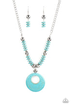 Load image into Gallery viewer, Paparazzi &quot;Oasis Goddess&quot; Blue Necklace Earring Set
