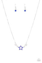Load image into Gallery viewer, “United We Sparkle” Blue - Necklace Earring Set
