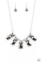 Load image into Gallery viewer, Paperweight “Celestial Royal” Silver Exclusive Necklace Earring Set
