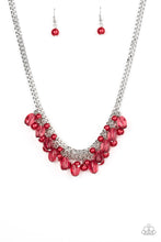 Load image into Gallery viewer, Paparazzi &quot;5th Avenue Flirtation&quot; Red Necklace Earring Set

