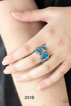 Load image into Gallery viewer, Paparazzi “The Charisma Collector” - Blue Stretch Ring
