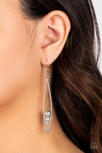 Load image into Gallery viewer, Paparazzi “Atlantic Allure” Silver Dangle Earrings - CindysBlingBoutique
