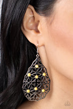 Load image into Gallery viewer, Paparazzi “Delightfully Daisy” Yellow Dangle Earrings
