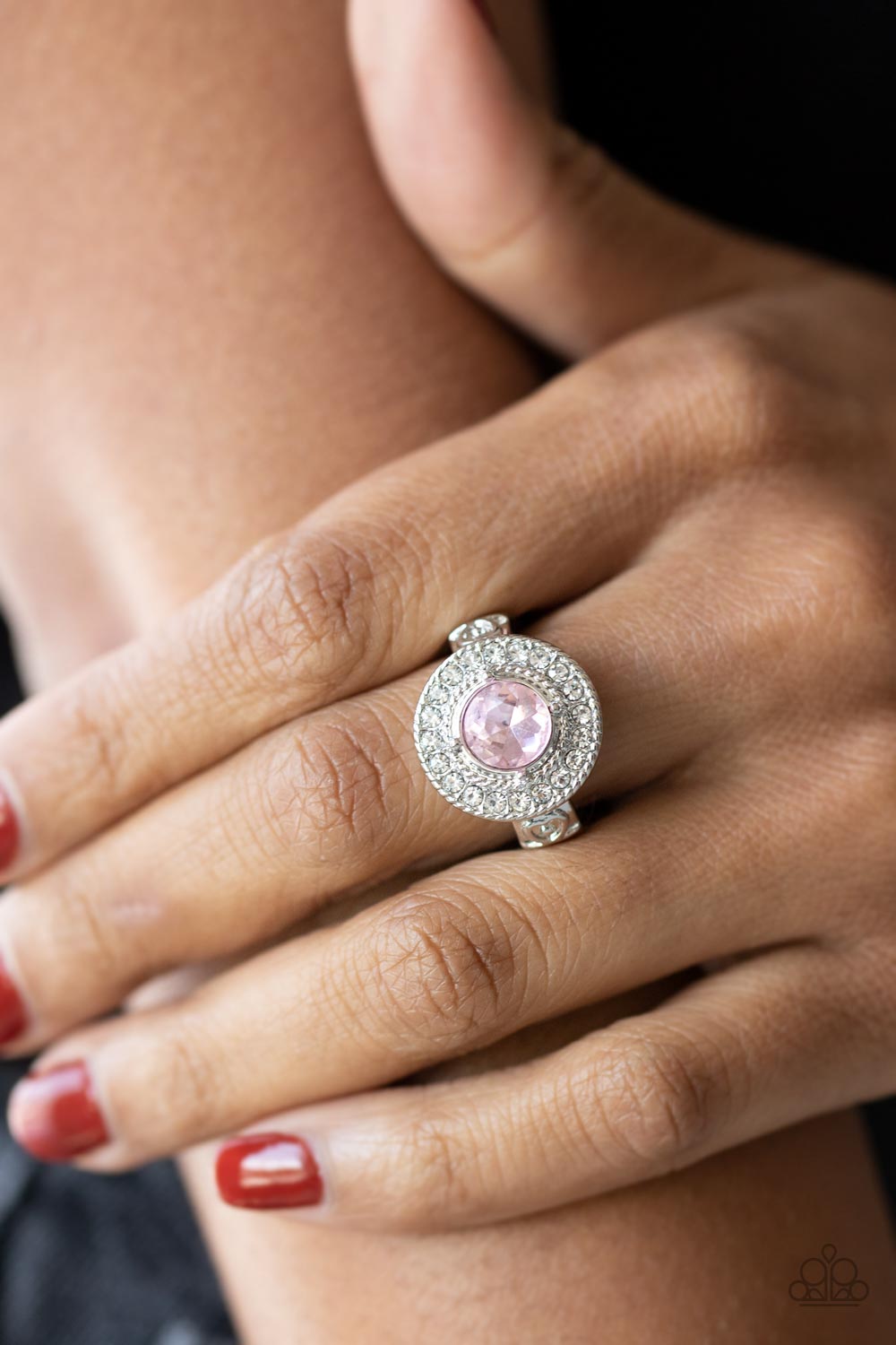 Paparazzi “Targeted Timelessness” Pink Stretch Ring