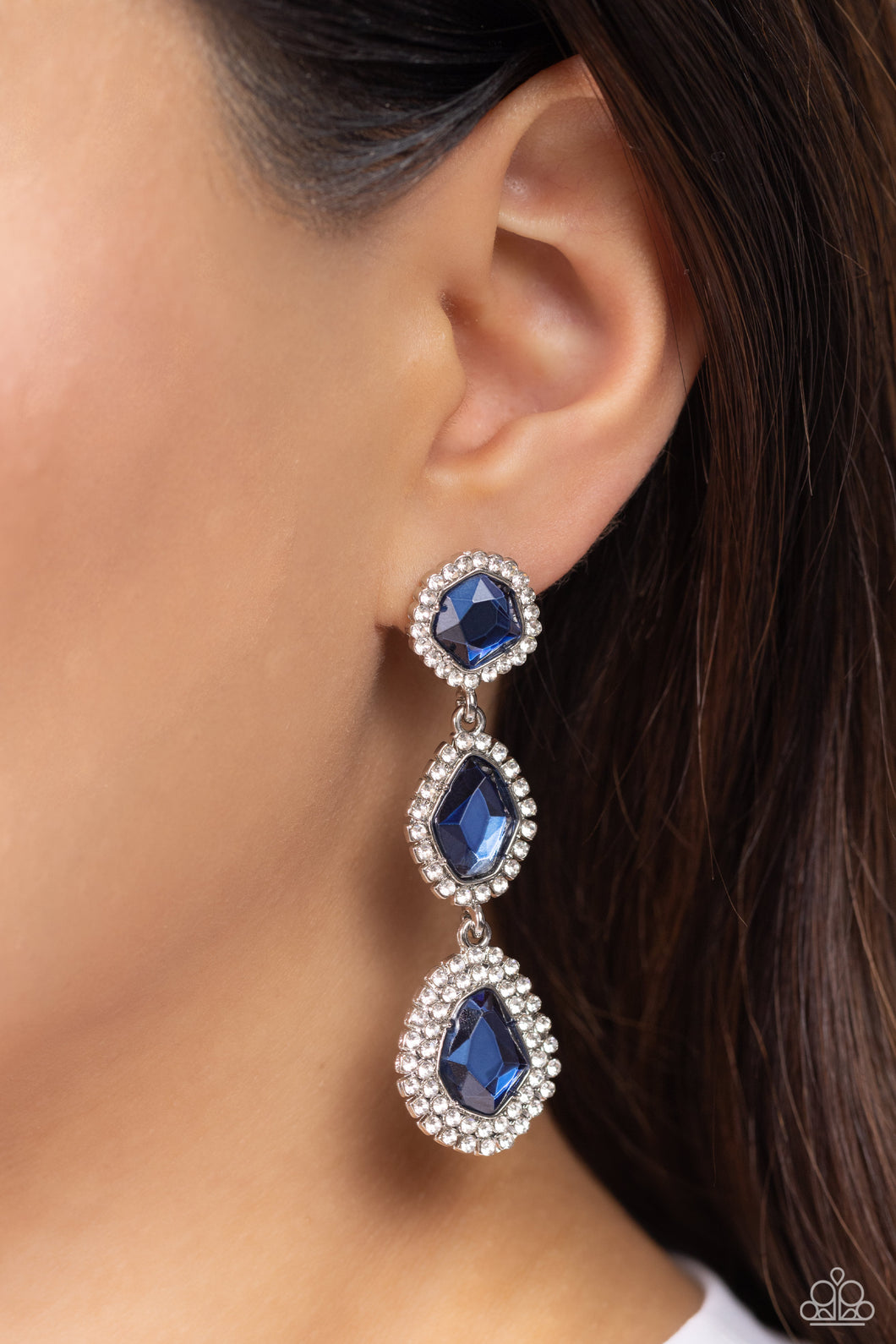 Paparazzi “Prove Your ROYALTY” Blue Dangle Earrings