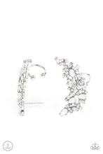 Load image into Gallery viewer, Prismatically Panoramic White Ear Crawler Earrings
