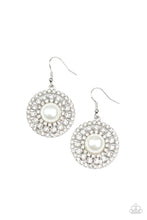 Load image into Gallery viewer, Paparazzi “Century Classic” White Dangle Earrings - Cindysblingboutique
