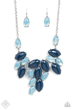 Load image into Gallery viewer, Paparazzi “Date Night Nouveau” Blue Necklace Earring Set
