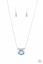 Load image into Gallery viewer, Paparazzi “Pristinely Prestigious” Blue Necklace Earring Set - Cindysblingboutique
