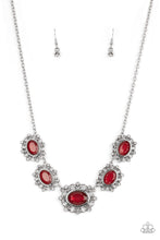 Load image into Gallery viewer, Paparazzi “Meadow Wedding” Red Necklace Earring Set -Cindysblingboutique

