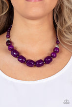 Load image into Gallery viewer, Ten Paparazzi “Out of TENACIOUS” Purple - Necklace Earring Set
