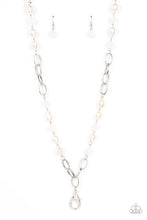 Load image into Gallery viewer, Paparazzi &quot;Tea Party Tango&quot; White Lanyard Necklace Earring Set
