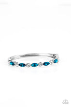 Load image into Gallery viewer, Paparazzi “Petitely Powerhouse” Blue Hinge Bracelet
