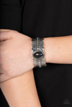 Load image into Gallery viewer, Paparazzi “Desert Stroll” Black Cuff Bracelet
