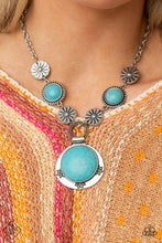 Load image into Gallery viewer, Paparazzi &quot;Saguaro Garden&quot; Blue Necklace Earring Set - Cindysblingboutique
