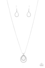 Load image into Gallery viewer, Paparazzi “Gorgeously Glimmering” White Necklace Earring Set
