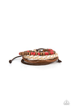 Load image into Gallery viewer, Paparazzi “Woodsy Wayfarer” - Red Bracelet
