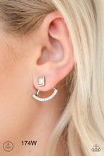Load image into Gallery viewer, Paparazzi “Delicate Arches” White Post Earrings
