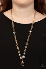 Load image into Gallery viewer, Paparazzi “Prismatic Pick-Me-Up” - Gold Lanyard Necklace
