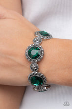 Load image into Gallery viewer, Paparazzi “Palace Property” Green Stretch Bracelet  -Cindysblingboutique
