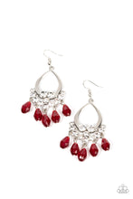 Load image into Gallery viewer, Paparazzi “Famous Fashionista” Red Dangle Earrings
