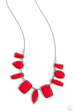 Load image into Gallery viewer, Paparazzi “Luscious Luxe” Red Necklace Earring Set
