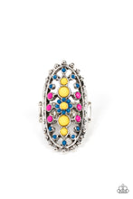 Load image into Gallery viewer, Paparazzi “Sonoran Solstice” Blue Stretch Ring - Cindysblingboutique
