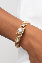 Load image into Gallery viewer, Paparazzi “Expert Elegance” Gold Hinged Bracelet
