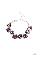 Load image into Gallery viewer, Paparazzi “Pumped up Prisms” Purple Bracelet
