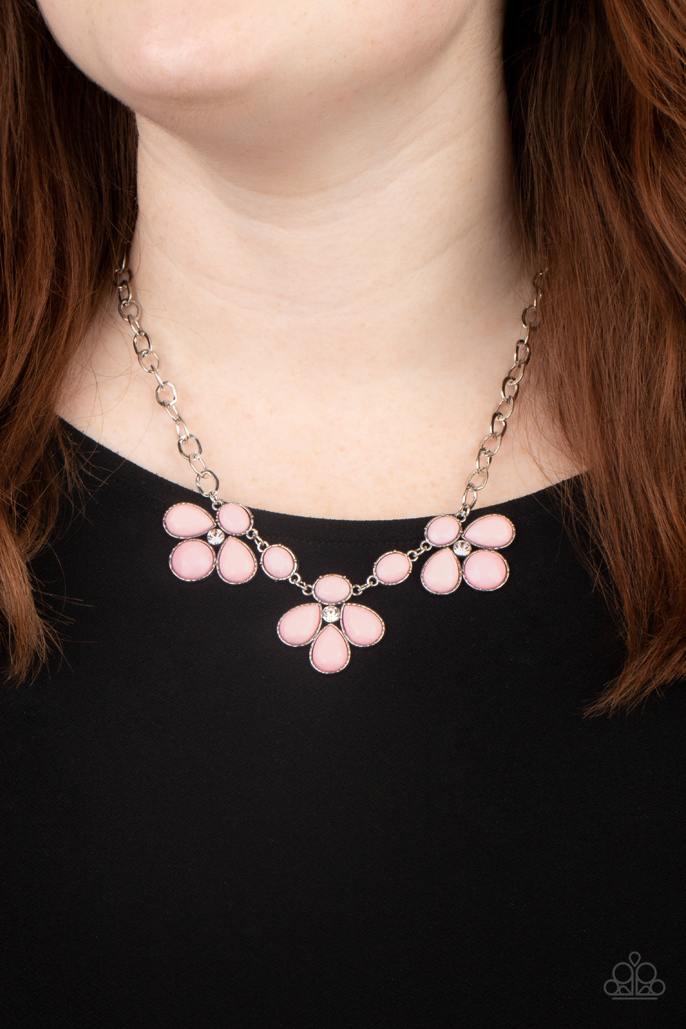 Paparazzi “SELFIE-Worth” Pink Necklace Earring Set