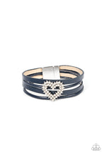 Load image into Gallery viewer, Paparazzi “Wildly in Love” Blue Magnetic Bracelet
