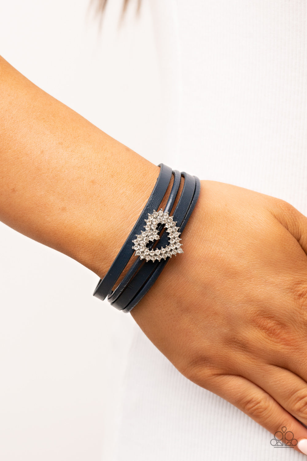 Paparazzi “Wildly in Love” Blue Magnetic Bracelet