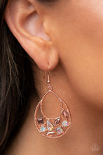 Load image into Gallery viewer, Paparazzi “Regal Recreation” Copper Dangle Earrings - Cindysblingboutique
