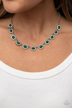 Load image into Gallery viewer, Paparazzi “Modest Masterpiece” Green Necklace Earring Set - Cindysblingboutique

