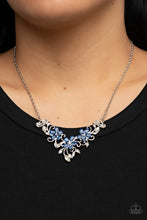 Load image into Gallery viewer, Paparazzi - “Floral Fashion Show” Blue Necklace Earring Set
